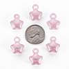 Transparent Crackle Acrylic Pendants LS-MACR-S373-63-L05-3