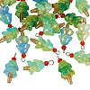 20Pcs 4 Styles Glass Ice Cream Pendants PALLOY-TAC0242-02-3