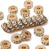 Rack Plating Flat Round Alloy Rhinestone Beads LS-RB-D293-02LG-1