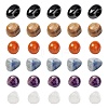 12Pcs 6 Style Natural Mixed Gemstone Beads G-FS0001-72-1
