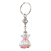 Acrylic Imitation Pearl Keychain KEYC-MZ00030-3