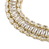 Brass Micro Pave Cubic Zirconia Bracelets for Women BJEW-R100-04G-02-2