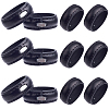 50Pcs Imitation Leather with Alloy Waist Belt Keeper Rings FIND-CP0002-44-1