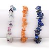 Chip Natural Gemstone Beaded Stretch Bracelets Sets BJEW-JB05700-3