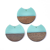 Resin & Walnut Wood Pendants RESI-T023-11D-1