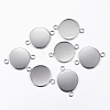 Tarnish Resistant 304 Stainless Steel Cabochon Connector Settings LS-STAS-P161-29-20mm-3
