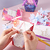 Magibeads 20Pcs 4 Colors Creative Portable Foldable Paper Box CON-MB0001-09-15