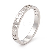 304 Stainless Steel Moon Phase Finger Ring for Women RJEW-A006-03P-3