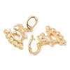 Brass Micro Pave Cubic Zirconia Peg Bails KK-A279-07G-2