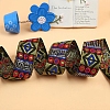 Ethnic Style Polyester Rhombus Jacquard Ribbon PW-WGF6E4C-03-1