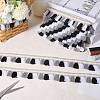 5M Ethnic Style Polyester Fringe Lace Trims SRIB-CY0001-03A-3