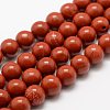 Natural Red Jasper Beads Strands X-G-E375-8mm-02-2