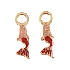 304 Stainless Steel Enamel Pendants STAS-Z152-05G-1