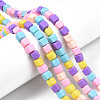Handmade Polymer Clay Beads Strands LS-CLAY-N008-060-04-6