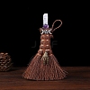 Natural Quartz Crystal Witch Brooms Pendant Decorations PW-WG0D0C3-06-1