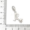Brass European Dangle Charms KK-Z097-01A-GP-3