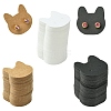 100Pcs Cat Shaped Paper Earring Display Cards EDIS-YW0001-09A-2
