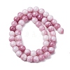 Ombre Effect Dyed Glass Beads Strands X-GLAA-T031-01O-11-3