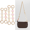 WADORN 2 Sets 2 Style Alloy Enamel Flower Link Bag Strap Extenders FIND-WR0006-31-5