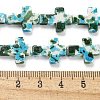 Baking Paint Synthetic Turquoise Beads Strands G-H060-01F-5