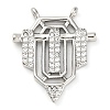 Brass Micro Pave Cubic Zirconia Pendants KK-K339-10B-02-1