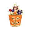 Halloween Brass Enamel Pendants KK-F915-01D-G-1
