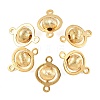 SHEGRACE Brass Round Links XGR0127G-123G-1
