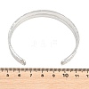 Hammered 304 Stainless Steel Cuff Bangles for Women BJEW-A162-01A-P-2