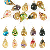 10Pcs 10 Colors Transparent Resin Pendants RESI-TA0004-84-1
