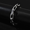 304 Stainless Steel Cable Chains Bracelets for Men BJEW-U017-01P-3