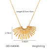 304 Stainless Steel Rhinestone Pendant Necklaces FS-WGDF7E7-02-1