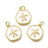 Brass Enamel Pendants X-KK-Q043-11G-B-1