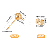 304 Stainless Steel Stud Earring Findings STAS-UN0015-57C-5
