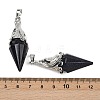 Natural & Synthetic Mixed Gemstone Faceted Bicone Big Pendants G-Z101-03P-4