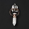 Natural Quartz Crystal Big Pointed Pendants G-D468-18R-3