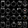 3 Styles Waterproof Self Adhesive Stamping Stickers Sets DIY-CP0011-04A-1