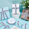 25 Yards Sport Theme Polyester Football Printed Grosgrain Ribbon SRIB-WH0011-290A-4