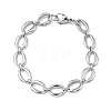 304 Stainless Steel Link Chain Bracelets for Women BJEW-B169-04A-P-4