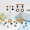 30Pcs 5 Style 304 Stainless Steel Stud Earring Findings STAS-SC0004-31-5