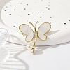 Butterfly Alloy Brooches PW-WGF6442-01-4