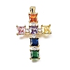 Easter Brass Pave Cubic Zirconia Pendants CU-E002-01B-G04-2