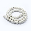 Synthetic Lava Rock Round Beads Strands G-E508-04-10mm-1-2