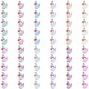 60Pcs 12 Colors Transparent Resin Pendants RESI-SZ0003-37-1