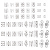 170Pcs 17 Styles Iron Hair Coil Cuffs OHAR-TA0001-12S-3