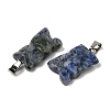 Natural Blue Spot Jasper Pendants G-B127-09P-09-3