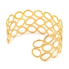 304 Stainless Steel Open Cuff Bangles for Women LS-BJEW-G711-01F-G-3