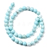 Natural Magnesite Beads Strands G-P598-E-8mm-01-3