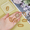 Unicraftale 8Pcs Alloy Screw Carabiner Lock Charms FIND-UN0003-31G-4