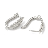 Brass Earring Findings KK-D226-07P-2