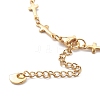 304 Stainless Steel Cross Link Chain Anklets AJEW-AN00415-3